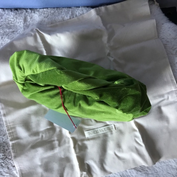 Francis Valentine green velvet Cece mini bag - Picture 2 of 8